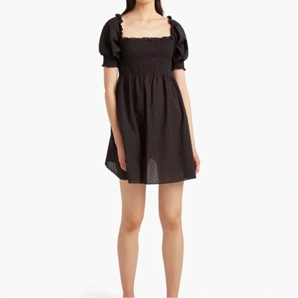 Hill House Athena Nap Dress - Black Swiss Dot
